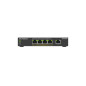 NETGEAR GS305Pv3 Non gestito Gigabit Ethernet (10/100/1000) Supporto Power over Ethernet (PoE) Nero GS305P-300EUS NETGEAR GS305Pv3 Non gestito Gigabit Ethernet (10/100/1000) Supporto Power over Ethernet (PoE) Nero GS305P-300EUS