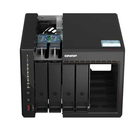 QNAP TS-453E NAS Tower Intel® Celeron® J6412 8 GB 0 TB QNAP QTS Nero TS-453E-8G