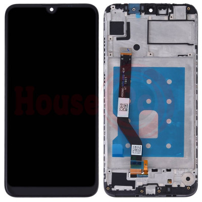 Lcd Display + Touch Screen + Frame For Huawei Y7 2019 Black Dub-Lx1 Lx2 L22 Black