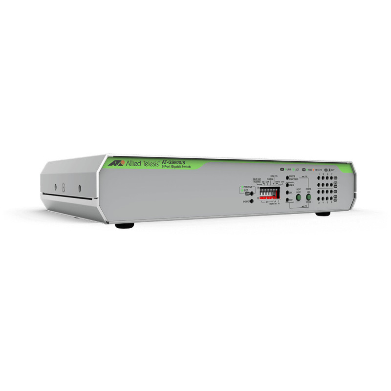 Allied Telesis AT-GS920/8-50 Gestito Gigabit Ethernet (10/100/1000) 1U Grigio Allied Telesis AT-GS920/8-50 Gestito Gigabit Ethernet (10/100/1000) 1U Grigio