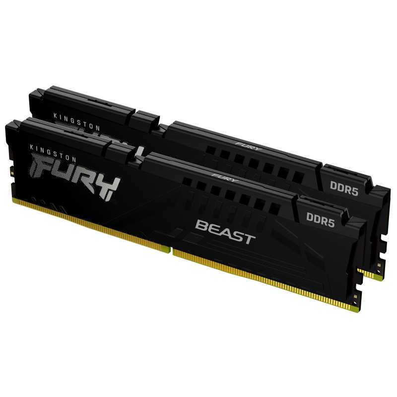 Kingston Technology FURY Beast 64 GB 5600 MT/s DDR5 CL40 DIMM (Kit da 2) Black KF556C40BBK2-64