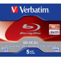 Verbatim BD-RE DL 50GB 2 x 5 Pack Jewel Case 5 pz