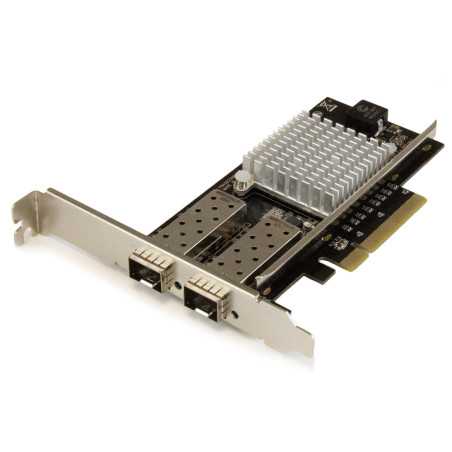 StarTech.com Scheda di rete PCI Express in Fibra ottica da 10Gb con 2 porte SFP+ aperto con Chip Intel PEX20000SFPI