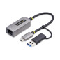StarTech.com Adattatore da USB-C a Ethernet con dongle USB-A, 10/100/1000Mbps, adattatore di rete da USB 3.0 C21GA-USB-ETHERNET StarTech.com Adattatore da USB-C a Ethernet con dongle USB-A, 10/100/1000Mbps, adattatore di rete da USB 3.0 C21GA-USB-ETHERNET