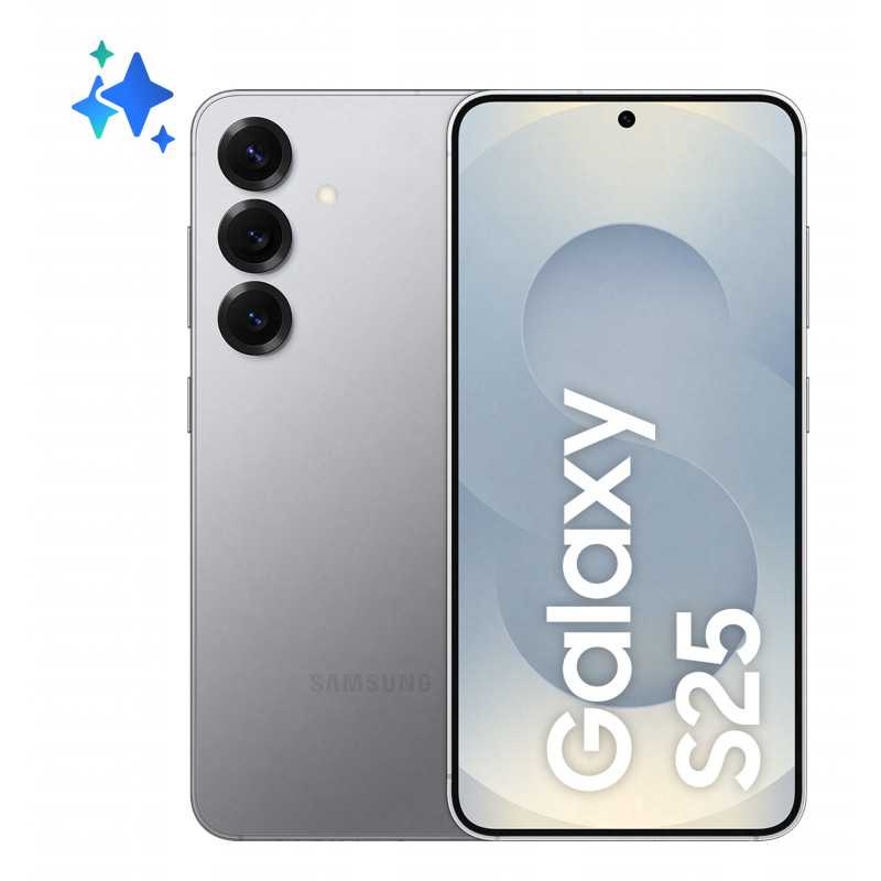 Samsung Galaxy S25 Smartphone AI, Display 6.2'' FHD+ Dynamic AMOLED 2X, Fotocamera 50MP, RAM 12GB, 128GB, 4.000 m SM-S931BZSDEUE