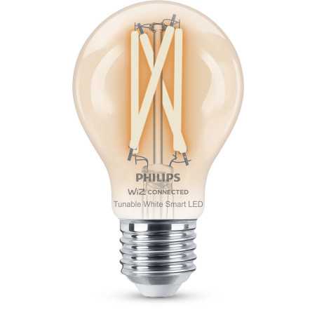 Philips LED Lampadina Smart Filament Dimmerabile Luce Bianca da Calda a Fredda Attacco E27 60W Goccia