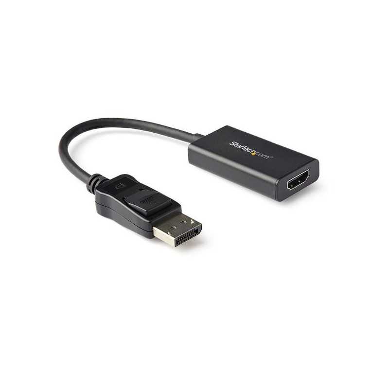 StarTech.com Adattatore DisplayPort a HDMI 4K 60Hz - Convertitore video attivo da DP 1.4 a HDMI 2.0 - Dongle/Cavo ada DP2HD4K60H