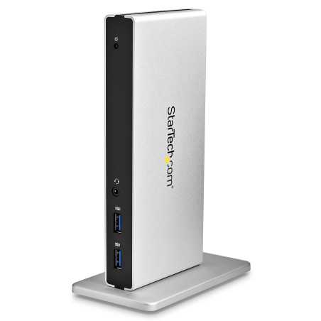 StarTech.com Docking Station Universale per Laptop USB 3.0 per dual-monitor DVI Gigabit Ethernet con adattatori HDMI USB3SDOCKDD
