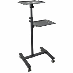 StarTech.com Supporto per proiettore e laptop mobile - Carrello portatile per proiettore resistente (2 ripiani, reggono 10kg