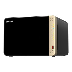 QNAP TS-664 NAS Tower Intel® Celeron® N5095 8 GB DDR4 0 TB QNAP QTS Nero, Bronzo TS-664-8G