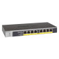 NETGEAR GS108LP Non gestito Gigabit Ethernet (10/100/1000) Supporto Power over Ethernet (PoE) 1U Nero, Grigio GS108LP-100EUS NETGEAR GS108LP Non gestito Gigabit Ethernet (10/100/1000) Supporto Power over Ethernet (PoE) 1U Nero, Grigio GS108LP-100EUS