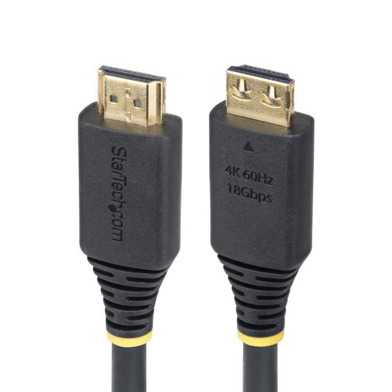 StarTech.com Cavo HDMI2-CABLE-GRIP-3F HDMI 2.0 ad Alta Velocità da 90cm con Connettori a Scatto, 4K 60Hz/1440p 144Hz, HDR10/HDCP