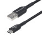 StarTech.com Cavo di Ricarica USB2AC2MNC USB-A a USB-C da 2m - Cavetto di Carica Rapida USB-A a Type-C da 3A, Cavo per Trasferim