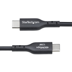 StarTech.com Cavo di Ricarica USB-A a USB-C da 2m - Cavetto di Carica Rapida USB-A a Type-C da 3A, Cavo per Trasferimento Dati