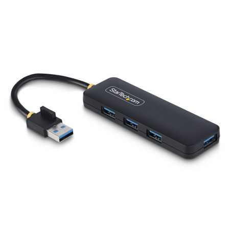 StarTech.com Hub USB-A a 4 porte, 5 Gbps, alimentato via bus, mini hub USB da viaggio/portatile, splitter USB 3.0 multiporta,