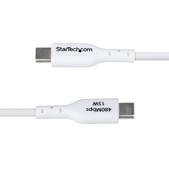 StarTech.com Cavo di ricarica da USB-A a USB-C da 1 m, carica e sincronizzazione, 3A, USB 2.0, rivestimento in TPE - Cavo di