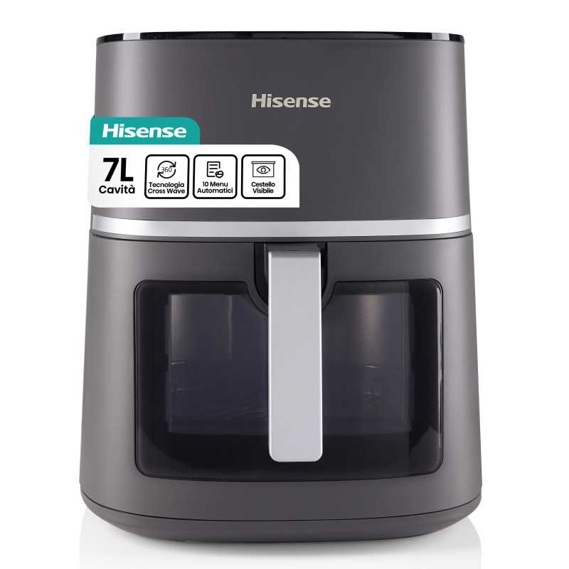Hisense HAF1900D friggitrice Singolo 7 L 1800 W Friggitrice ad aria calda Nero Hisense HAF1900D friggitrice Singolo 7 L 1800 W Friggitrice ad aria calda Nero
