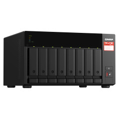 QNAP TS-873A NAS Tower Ryzen Embedded V1500B 8 GB DDR4 0 TB QNAP Turbo System Nero