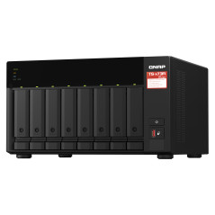QNAP TS-873A NAS Tower Ryzen Embedded V1500B 8 GB DDR4 0 TB QNAP Turbo System Nero