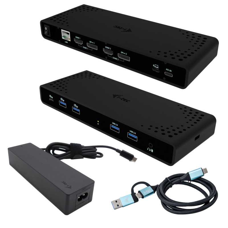 i-tec Universal Dual 4K Display Docking Station + Power Delivery 85W CADUA4KDOCKPDB100