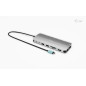 i-tec Metal USB-C Nano 3x Display Dock, 2x HDMI 1x USB-C video with Power Delivery 140W + Universal Charger 140 W