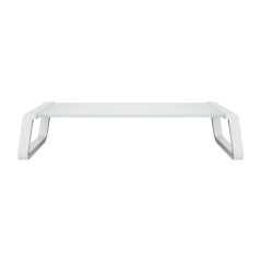 Trust 25351 Supporti a parete per TV Scrivania Trasparente, Bianco