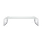 Trust 25351 Supporti a parete per TV Scrivania Trasparente, Bianco