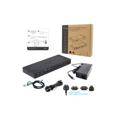 i-tec CADUA4KDOCKPDL2 replicatore di porte e docking station per laptop Cablato USB 3.2 Gen 1 (3.1 Gen 1) Type-C Nero