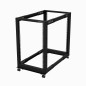 StarTech.com Server Rack a 4 Montanti 18U Open Frame, Armadio Rack di Rete 19" con Ruote, piedini di livellamento/m 4POSTRACK18U