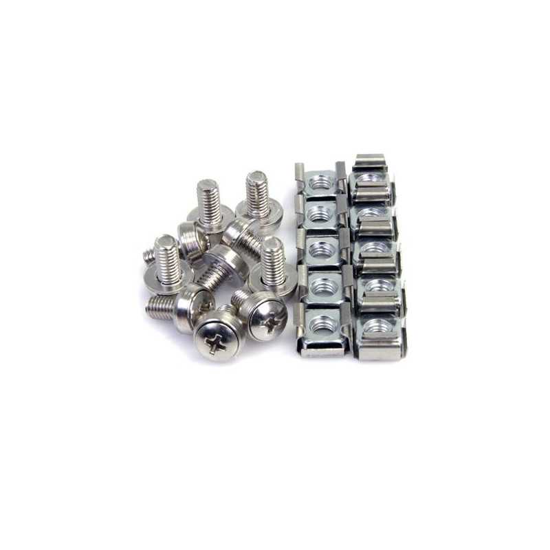 StarTech.com Confezione da 100 viti di fissaggio M6 per armadi server rack CABSCREWM62