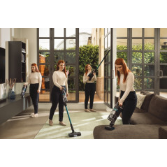 Hoover HF1P10P 011 Aspirapolvere elettrica Batteria Secco Senza sacchetto 0,7 L 165 W Nero, Blu 2,2 Ah