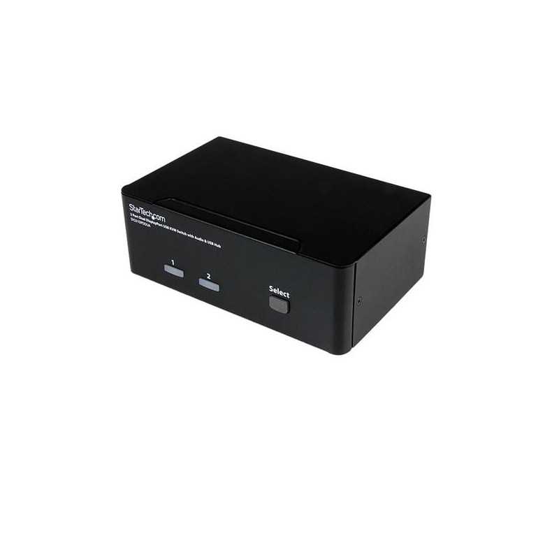 StarTech.com Switch KVM USB doppio DisplayPort 2 porte con audio e hub USB 2.0 SV231DPDDUA