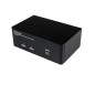 StarTech.com Switch KVM USB doppio DisplayPort 2 porte con audio e hub USB 2.0 SV231DPDDUA