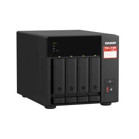 QNAP TS-473A NAS Tower Ryzen Embedded V1500B 8 GB DDR4 0 TB QNAP Turbo System Nero TS-473A-8G
