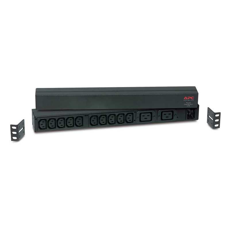APC RACK PDU BASIC 1 U 16A 230V unità di distribuzione dell'energia (PDU) 12 presa(e) AC 0U/1U Nero APC RACK PDU BASIC 1 U 16A 230V unità di distribuzione dell'energia (PDU) 12 presa(e) AC 0U/1U Nero