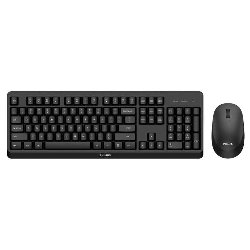 Philips 3000 series SPT6307BL/34 tastiera Mouse incluso Universale RF Wireless QWERTY Inglese Nero Philips 3000 series SPT6307BL/34 tastiera Mouse incluso Universale RF Wireless QWERTY Inglese Nero