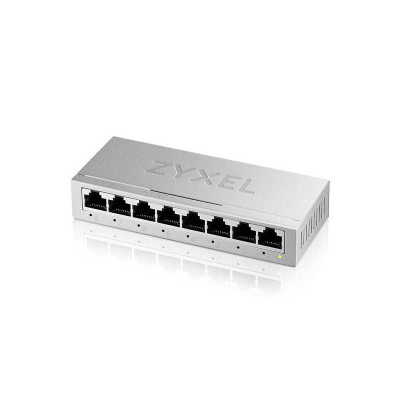 Zyxel GS-108BV5-EU0101F switch di rete Non gestito L2 Gigabit Ethernet (10/100/1000) Zyxel GS-108BV5-EU0101F switch di rete Non gestito L2 Gigabit Ethernet (10/100/1000)