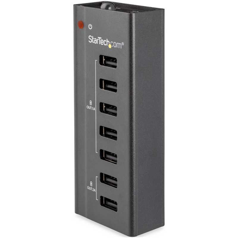 StarTech.com ST7C51224EU Stazione Ricarica a 7 porte USB con 5x Porte 1A e 2x Porte 2A
