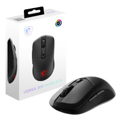MSI VERSA 300 mouse Gaming Mano destra RF Wireless + Bluetooth + USB Type-C Ottico 8000 DPI