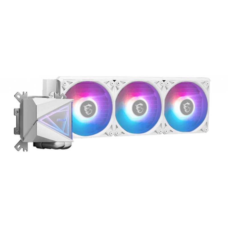 MSI MAG CORELIQUID I360 WHITE sistema di raffreddamento per computer Processore Raffreddatore di liquidi tutto in uno 12 cm MSI MAG CORELIQUID I360 WHITE sistema di raffreddamento per computer Processore Raffreddatore di liquidi tutto in uno 12 cm