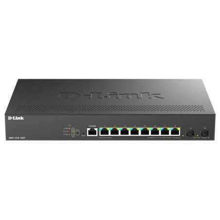 D-Link DMS-1250-10SP/E switch di rete Gestito 2.5G Ethernet (100/1000/2500) Supporto Power over Ethernet (PoE) Nero