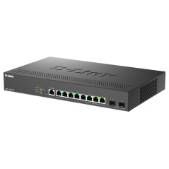 D-Link DMS-1250-10SP E switch di rete Gestito 2.5G Ethernet (100 1000 2500) Supporto Power over Ethernet (PoE) Nero