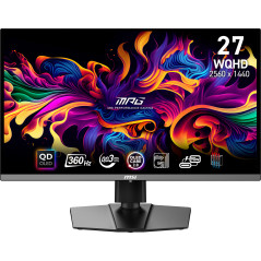 MSI MPG 271QRX QD-OLED Monitor PC 67,3 cm (26.5") 2560 x 1440 Pixel Wide Quad HD Nero