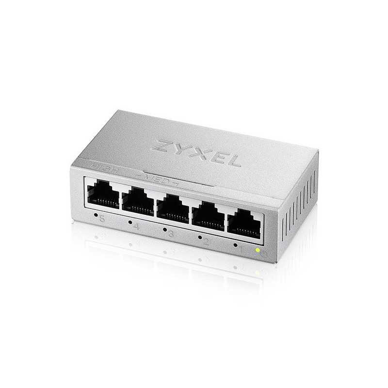 Zyxel GS-105BV5-EU0101F switch di rete Non gestito L2 Gigabit Ethernet (10/100/1000) Zyxel GS-105BV5-EU0101F switch di rete Non gestito L2 Gigabit Ethernet (10/100/1000)