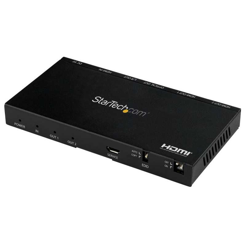 StarTech.com Sdoppiatore Splitter HDMI a 2 porte - 4K 60Hz con scaler video incorporato ST122HD20S
