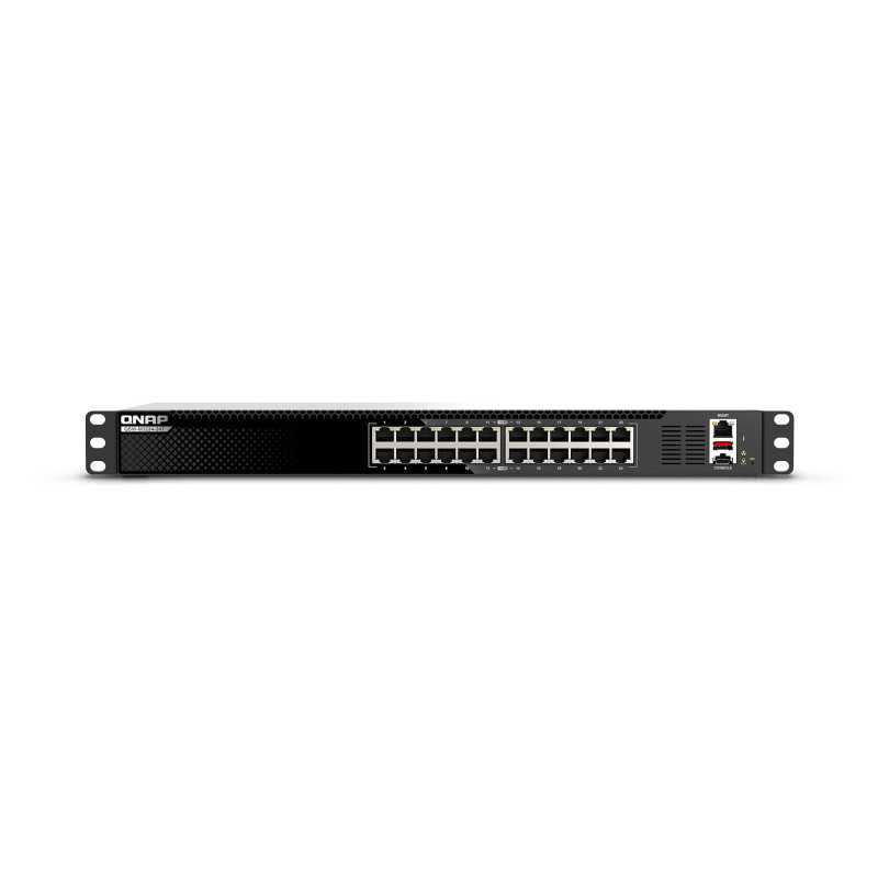 QNAP QSW-M3224-24T switch di rete Gestito L3 10G Ethernet (100/1000/10000) 1U Nero, Argento QNAP QSW-M3224-24T switch di rete Gestito L3 10G Ethernet (100/1000/10000) 1U Nero, Argento