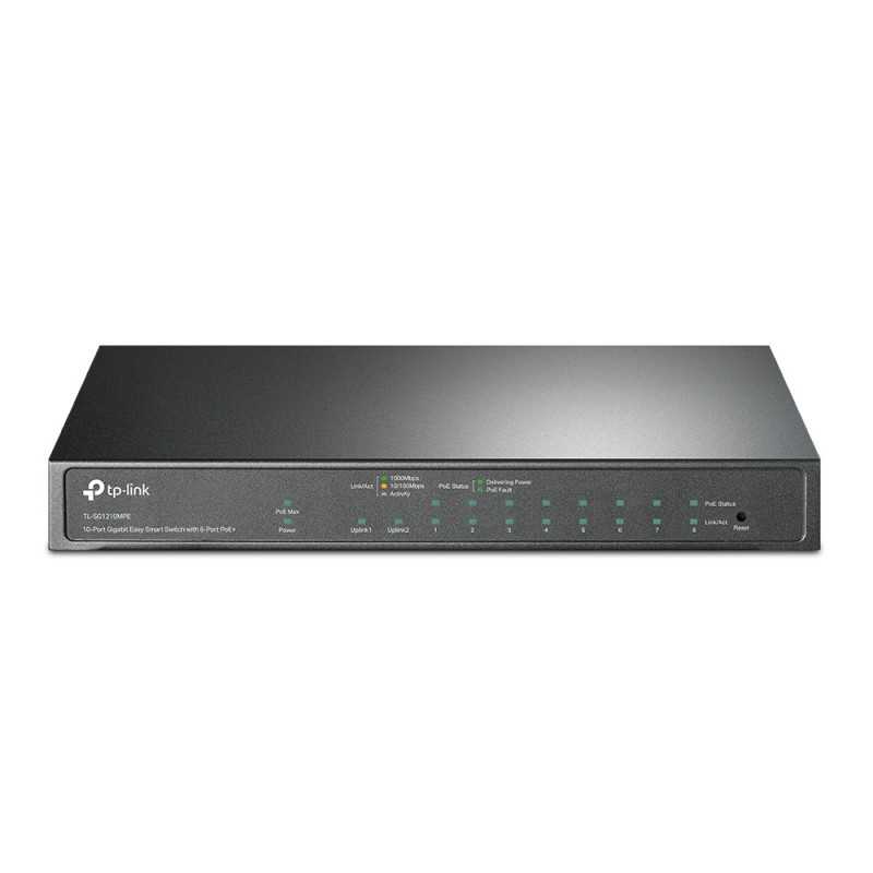 TP-Link TL-SG1210MPE switch di rete Gestito L2 Gigabit Ethernet (10/100/1000) Supporto Power over Ethernet (PoE) Nero TP-Link TL-SG1210MPE switch di rete Gestito L2 Gigabit Ethernet (10/100/1000) Supporto Power over Ethernet (PoE) Nero