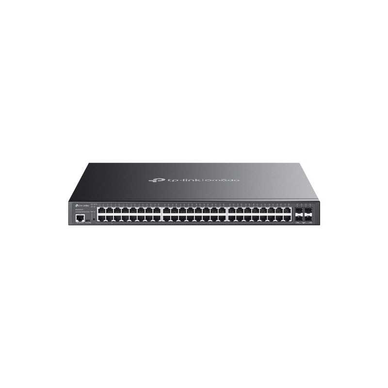TP-Link Omada SG3452XMPP switch di rete Gestito L2+ Gigabit Ethernet (10/100/1000) Supporto Power over Ethernet (PoE) 1U Nero TP-Link Omada SG3452XMPP switch di rete Gestito L2+ Gigabit Ethernet (10/100/1000) Supporto Power over Ethernet (PoE) 1U Nero