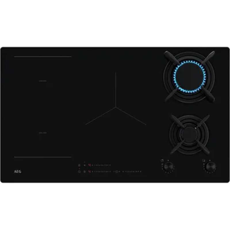 AEG HDB95623NB Piano cottura misto 2 Fuochi a Gas 3 Fuochi induzione AEG HDB95623NB Piano cottura misto 2 Fuochi a Gas 3 Fuochi induzione