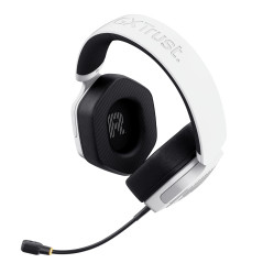Trust GXT 493W Carus Auricolare Con cavo e senza cavo A Padiglione, Casco Gaming USB Type-C   USB Type-A Bluetooth Bianco